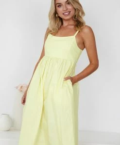 Bubblegum Clothing Rigga Dress - Yellow DRESSES