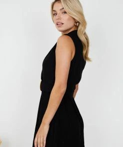 Desire CLOTHING Zaniya Playsuit - Black