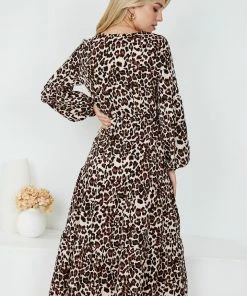 HQ Fashion DRESSES Meryn Dress - Leopard Print
