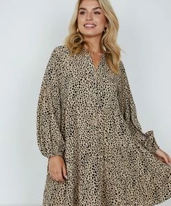HQ Fashion Sandoval Dress - Leopard Print