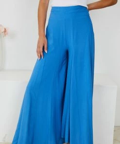 WeLove Fashion CLOTHING Elanor Pants - Blue