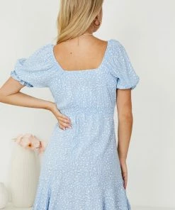 WeLove Fashion DRESSES Yule Dress - Blue Print