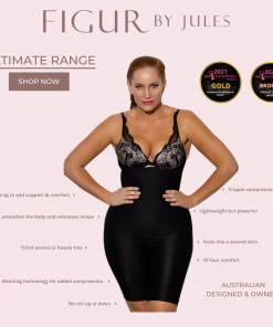 FIGUR BY JULES Ultimate Shapewear Shorts - Black Tall 15 FIGUR BY JULES Ultimate Shapewear Shorts - Black Tall
