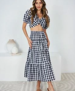 Reverse Lolicia Set - Black Gingham