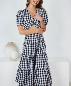 Reverse Lolicia Set - Black Gingham