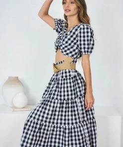 Reverse Lolicia Set - Black Gingham