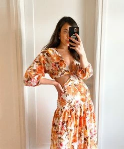 Wild Ginger Victoria Dress - Blush Floral