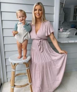 Esther The Label Given Dress - Dusty Pink