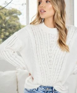 HQ Fashion CLOTHING Karissa Knit - White