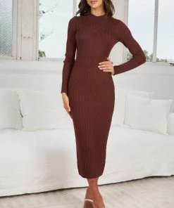 Sunny Girl CLOTHING Jodene Dress - Chocolate