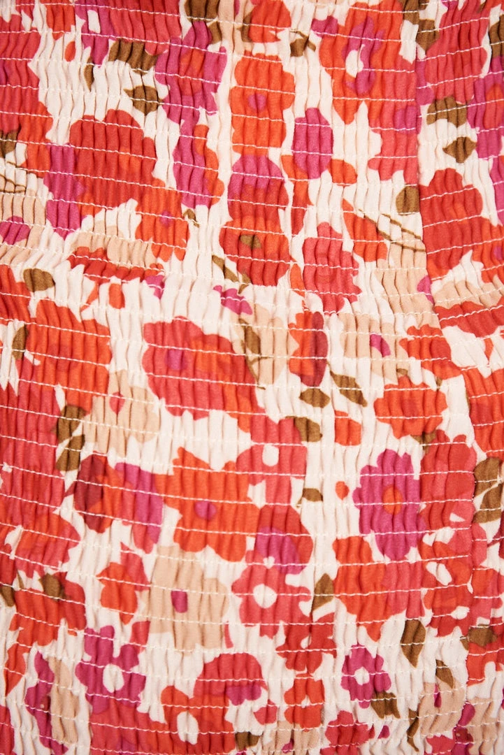 Wild Ginger Midi Dresses Juanita Dress - Beige Floral 8 Wild Ginger Midi Dresses Juanita Dress - Beige Floral