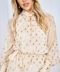 GDS DRESSES Annamae Dress - Cream Spot