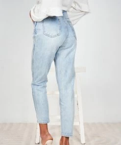 Souvere CLOTHING Lainey Jeans - Light Blue