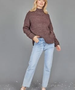 Qtrend Fashion PTY LTD Chesterfield Jumper - Chocolate Maternity Dresses