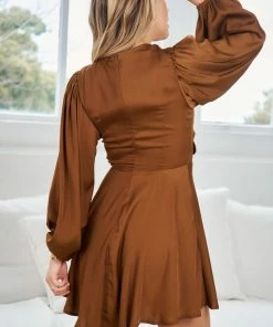 Sasha Clothing Lustful Dress - Chocolate DRESSES