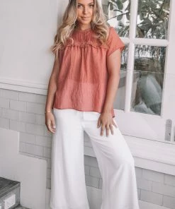 Rock Denim Hondura Top - Rust