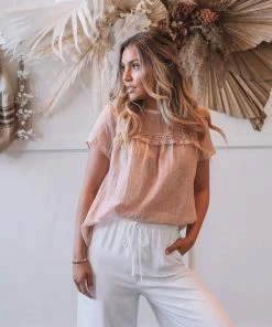 Rock Denim Maternity Dresses Hondura Top - Blush 8 Rock Denim Maternity Dresses Hondura Top - Blush