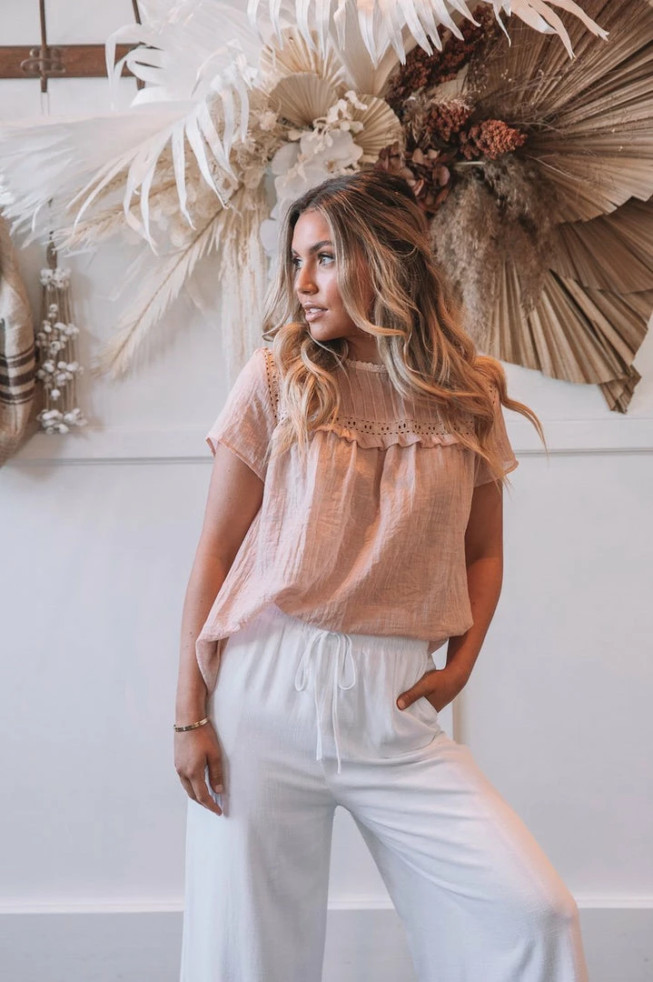 Rock Denim Maternity Dresses Hondura Top - Blush 5 Rock Denim Maternity Dresses Hondura Top - Blush