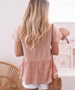 Miracle Fashion Arlo Top - Terracotta