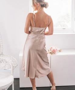 ESTHER & CO. Jessica Dress - Champagne