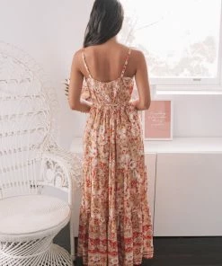 WeLove Fashion Bridget Dress - Apricot Print