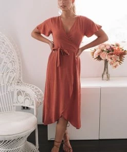 Style Box DRESSES Tended Dress - Rust
