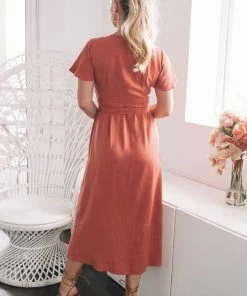 Style Box DRESSES Tended Dress - Rust