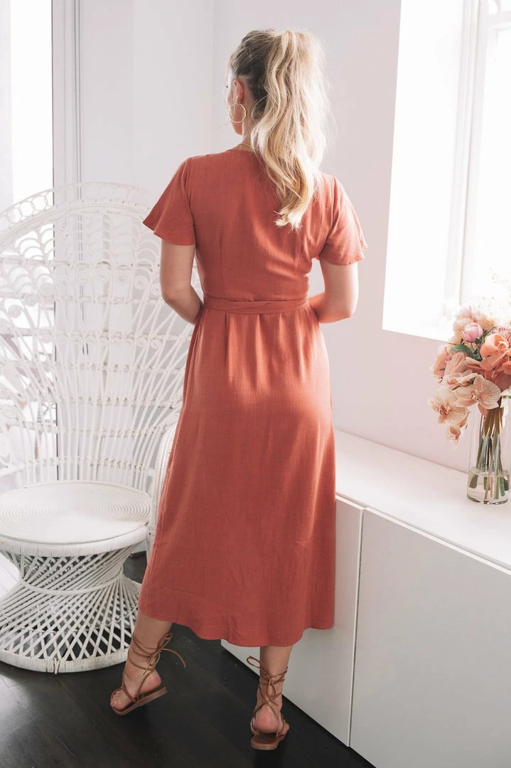 Style Box DRESSES Tended Dress - Rust 4 Style Box DRESSES Tended Dress - Rust