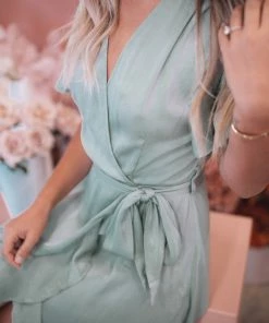 Esther The Label Farren Dress - Sage