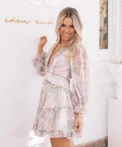 Sasha Clothing DRESSES Canary Islands Dress - Pink Print 10 Sasha Clothing DRESSES Canary Islands Dress - Pink Print