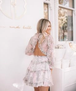 Sasha Clothing DRESSES Canary Islands Dress - Pink Print