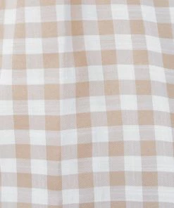 WeLove Fashion Deserae Top - Beige Gingham