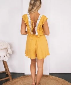 Willo Fashion Sovereign Playsuit - Mustard CLOTHING 10 Willo Fashion Sovereign Playsuit - Mustard CLOTHING
