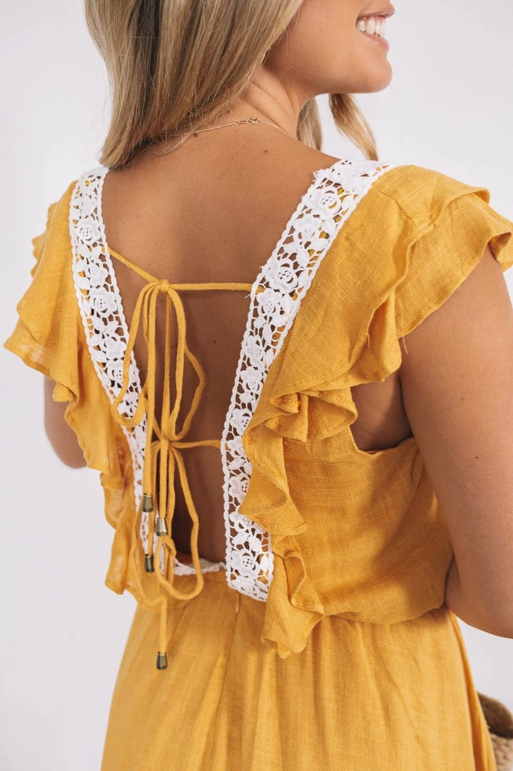 Willo Fashion Sovereign Playsuit - Mustard CLOTHING 4 Willo Fashion Sovereign Playsuit - Mustard CLOTHING