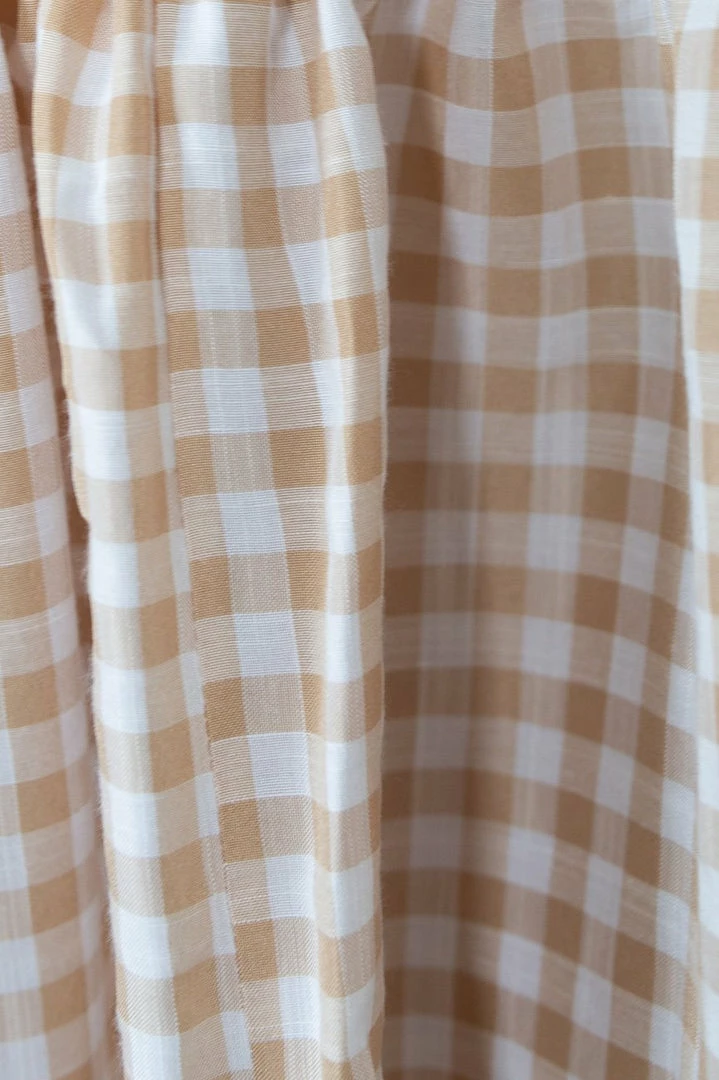 WeLove Fashion Deserae Dress - Beige Gingham 7 WeLove Fashion Deserae Dress - Beige Gingham