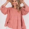 Style Box CLOTHING Jess Top - Pink