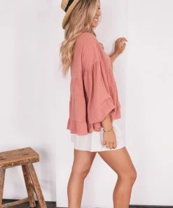 Style Box CLOTHING Jess Top - Pink