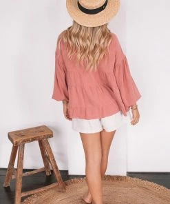 Style Box CLOTHING Jess Top - Pink