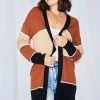 HQ Fashion Adelphie Cardigan - Chocolate Stripe