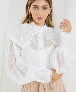 Ivory And Chain Harmony Shirt - White