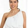 Pink Diamond Glenosa Top - White