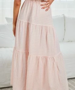 Qtrend Fashion PTY LTD Jayma Skirt - Orange Check