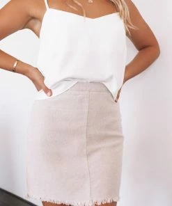 Ebby And I CLOTHING Kobe Skirt - Beige