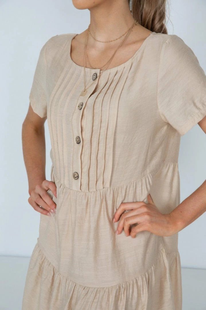 HQ Fashion Aviva Dress - Beige 6 HQ Fashion Aviva Dress - Beige