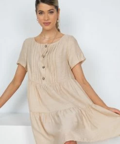 HQ Fashion Aviva Dress - Beige 9 HQ Fashion Aviva Dress - Beige