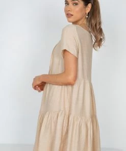 HQ Fashion Aviva Dress - Beige 8 HQ Fashion Aviva Dress - Beige