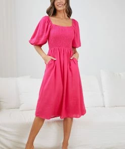 Desire DRESSES Abbiane Dress - Hot Pink