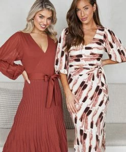 Spicy Sugar Abby Mae Dress - Rust DRESSES