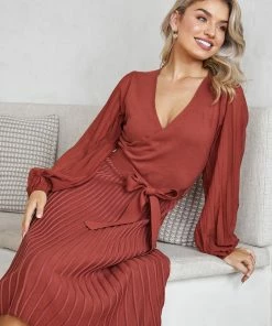 Spicy Sugar Abby Mae Dress - Rust DRESSES
