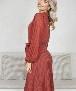 Spicy Sugar Abby Mae Dress - Rust DRESSES